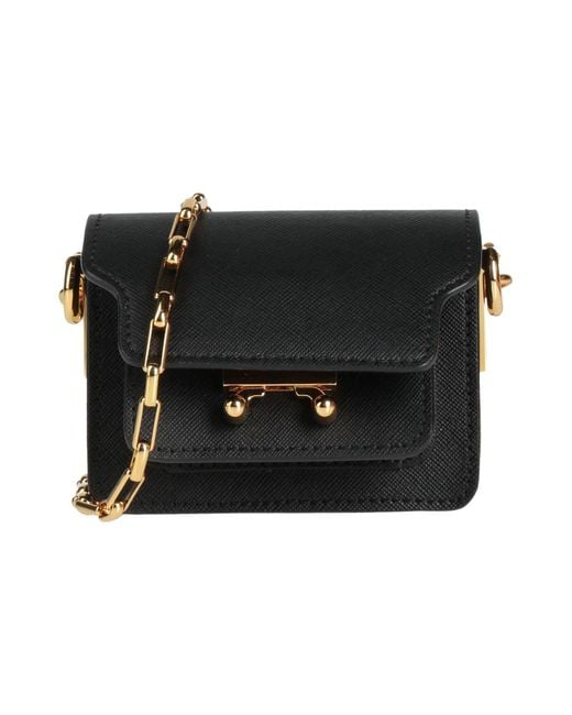 Marni Black Cross-Body Bag Leather