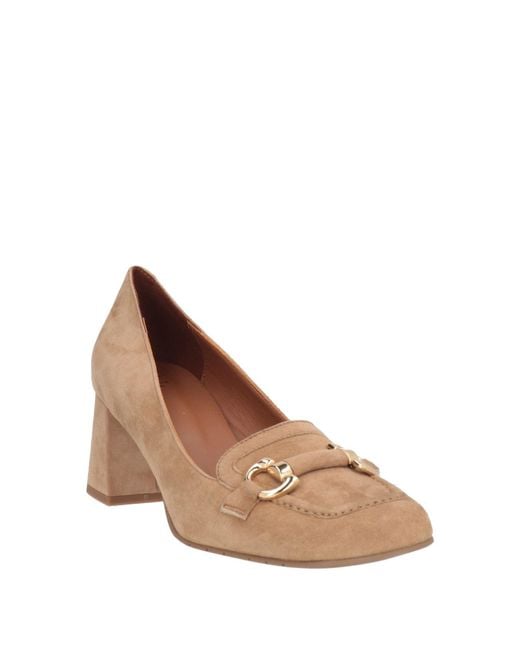 Aquatalia Natural Sand Loafers Leather