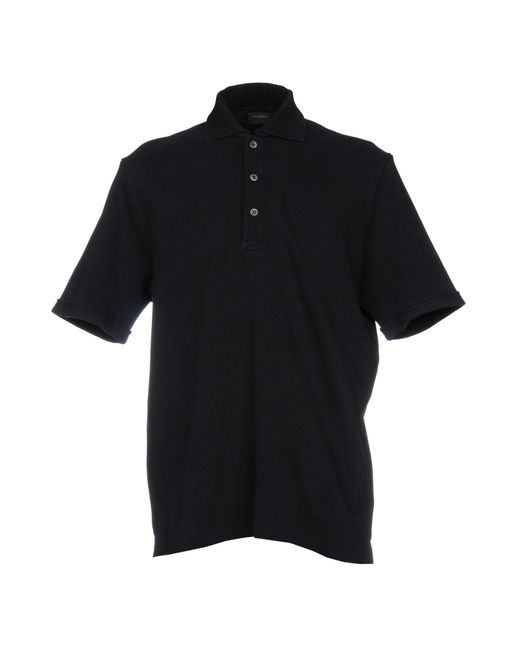 Jil Sander Black Polo Shirt for men