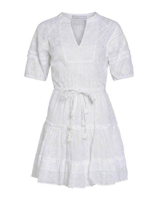 Poupette White Mini Dress Cotton