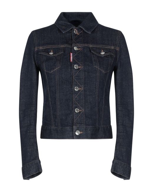 DSquared² Blue Denim Outerwear