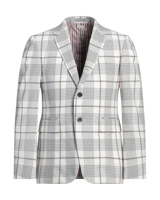 Thom Browne Gray Blazer Wool for men