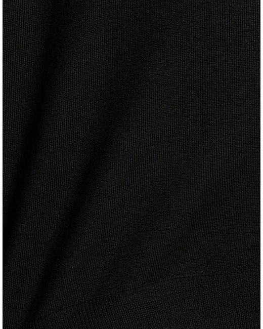 Fedeli Black Sweater Virgin Wool for men