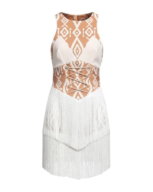 Elisabetta Franchi White Mini Dress