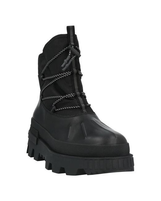 Moncler Black Mallard Nylon And Leather Boots for men