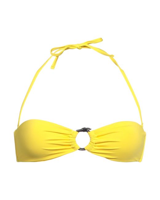 Top de bikini Trussardi de color Yellow