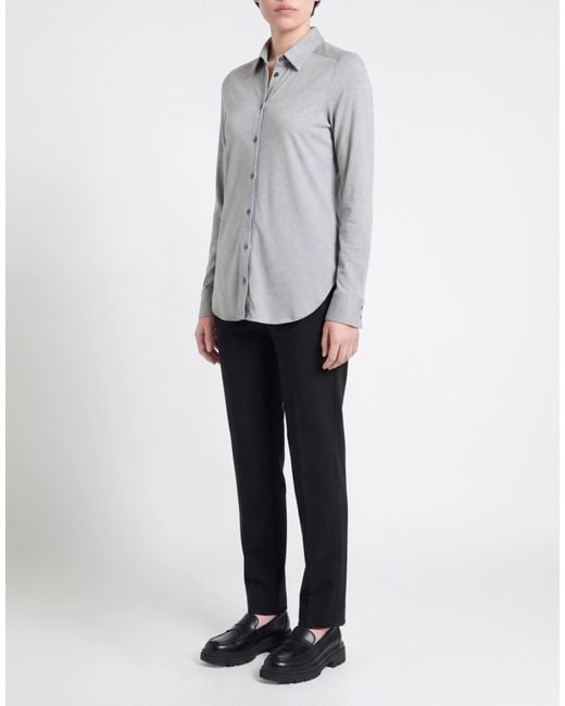 Van Laack Gray Shirt Cotton