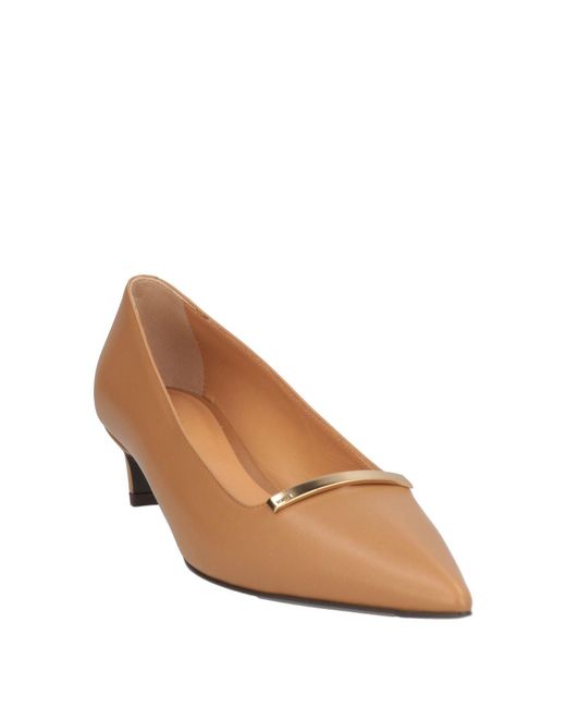 Tod's Brown Camel Pumps Leather