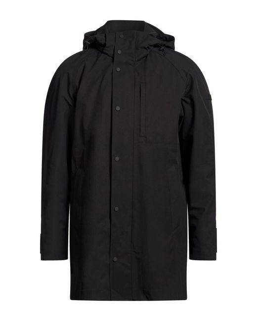 Paul & Shark Black Coat Polyester for men
