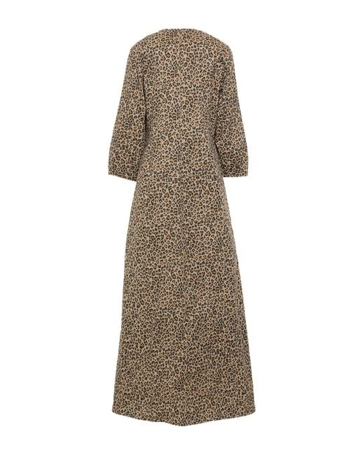 Vestido largo WEILI ZHENG de color Natural