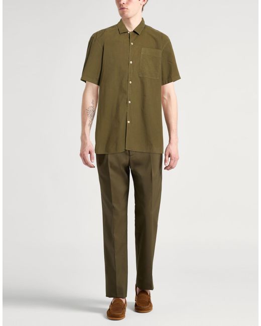 Barbour Green Shirt Cotton for men