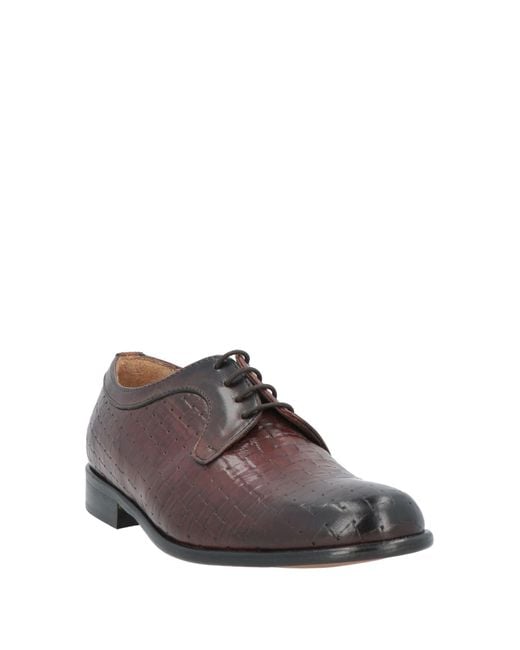 Grey Daniele Alessandrini Brown Lace-up Shoes for men