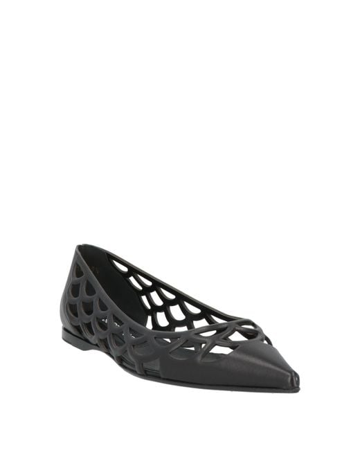 Sergio Rossi Black Ballet Flats