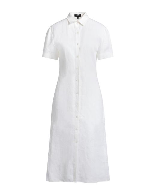 Robe Midi Theory en coloris White