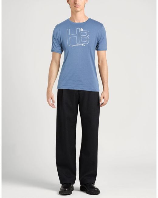 Harmont & Blaine Blue T-Shirt Cotton for men