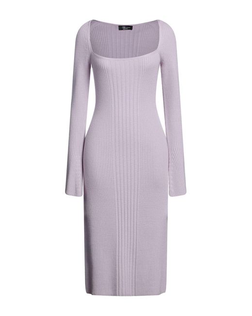 Blumarine Purple Midi Dress
