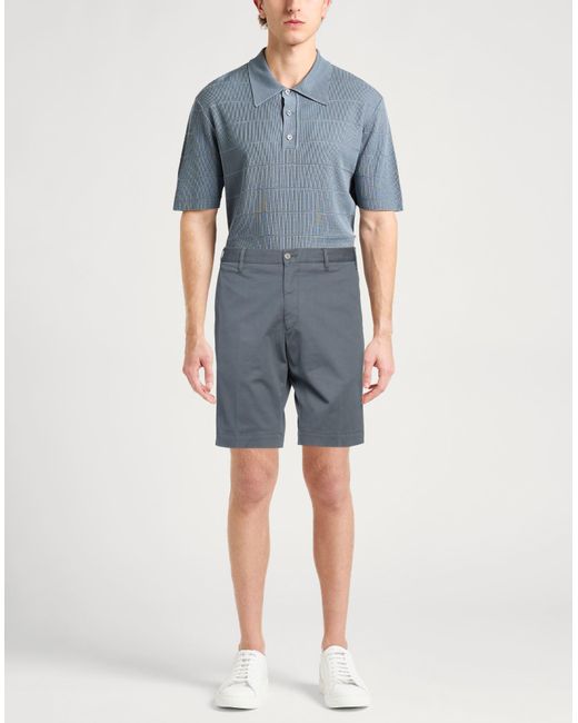 Fedeli Blue Shorts & Bermuda Shorts Cotton, Elastane for men