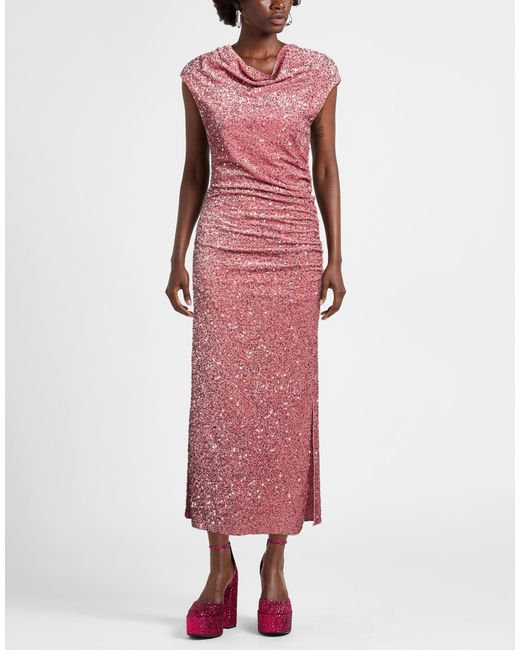 Dixie Pink Antique Rose Maxi Dress Polyester