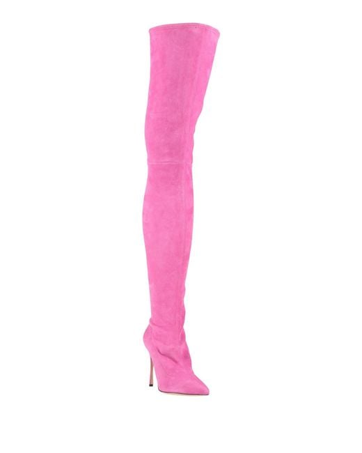 Sergio Rossi Pink Boot Leather