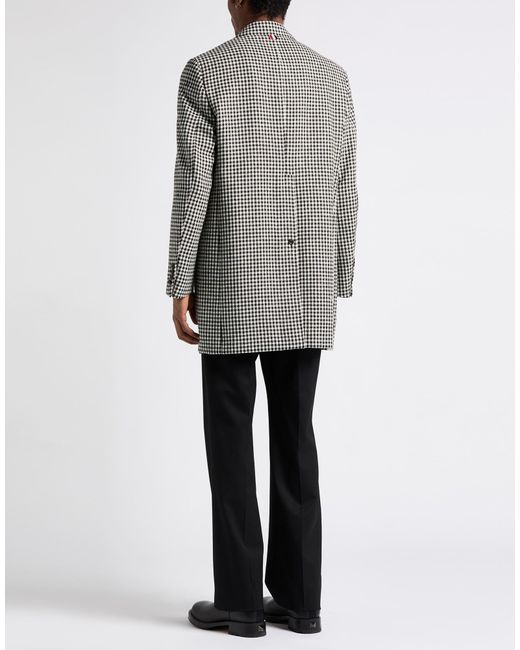 Thom Browne Gray Coat Wool for men