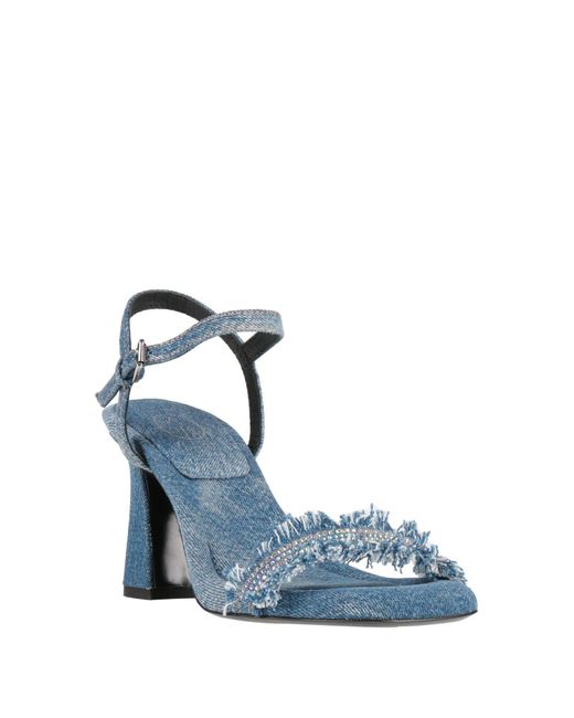 Ash Blue Sandals Textile Fibers