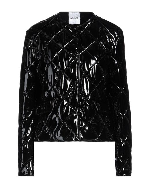 Aspesi Black Puffer Polyamide, Elastane