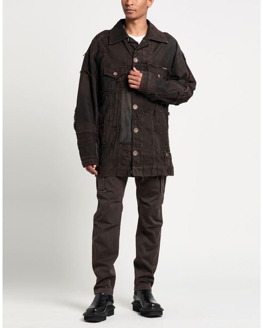Dolce & Gabbana Black Dark Denim Outerwear Cotton, Elastane for men