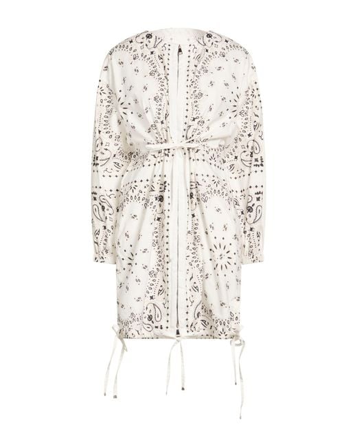 Moncler White Mini Dress Cotton