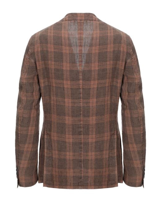 L.b.m. 1911 Brown Blazer Flax for men