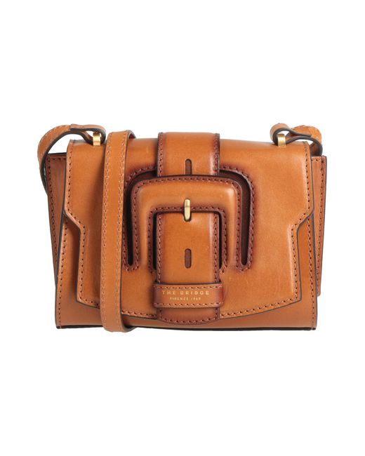 The Bridge Brown Cross-Body Bag Leather