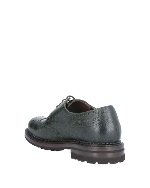 Green George Gray Lace-up Shoes for men
