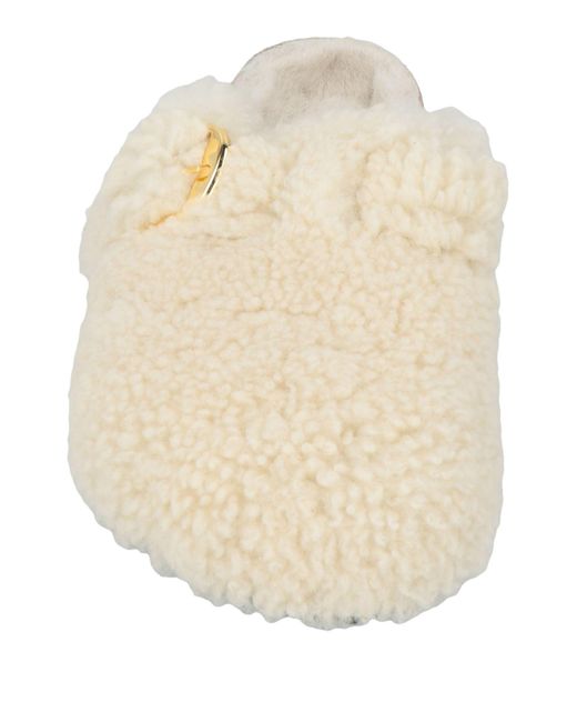 Birkenstock Natural Mules & Clogs Shearling