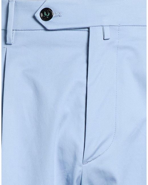 Berwich Blue Pants Cotton, Elastane for men