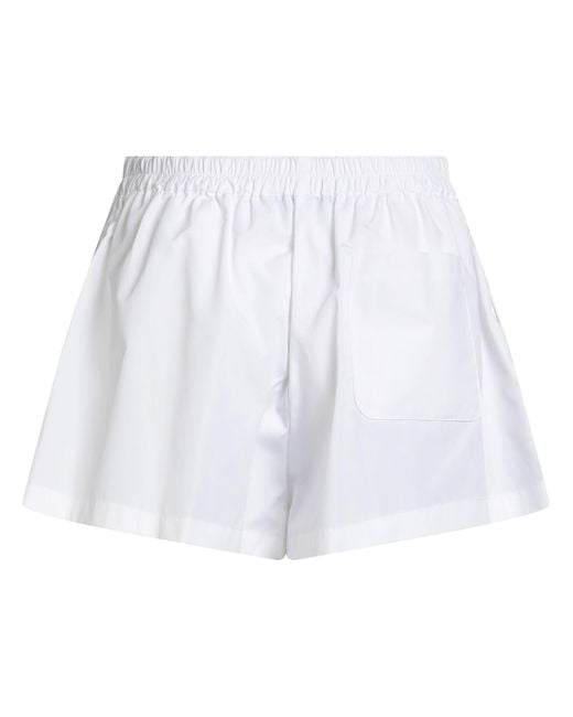 Versace White Shorts & Bermuda Shorts Cotton, Polyester