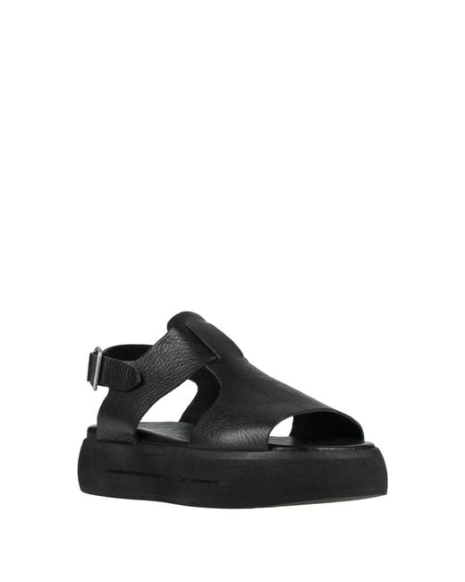 Moma Black Sandals Leather