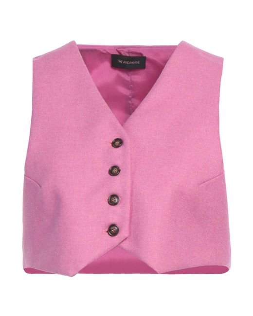 Gilet de costume ANDAMANE en coloris Pink