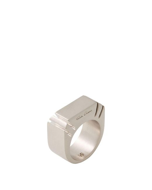 Rick Owens White Rings for men