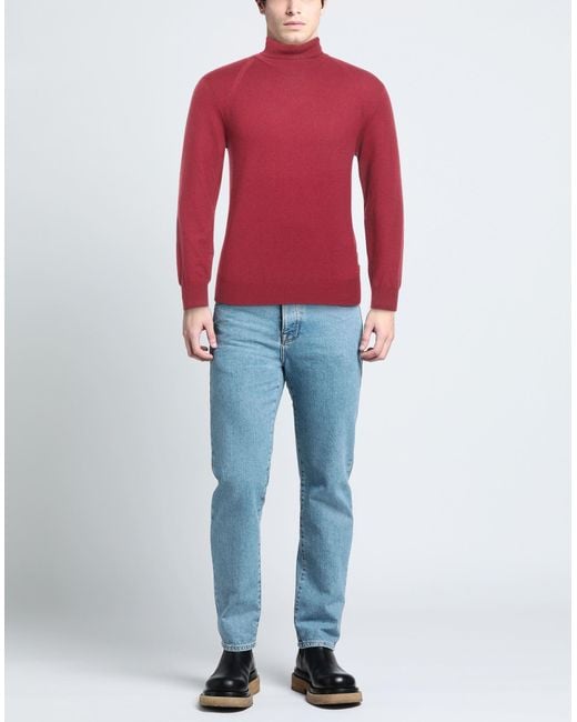Peuterey Red Turtleneck for men