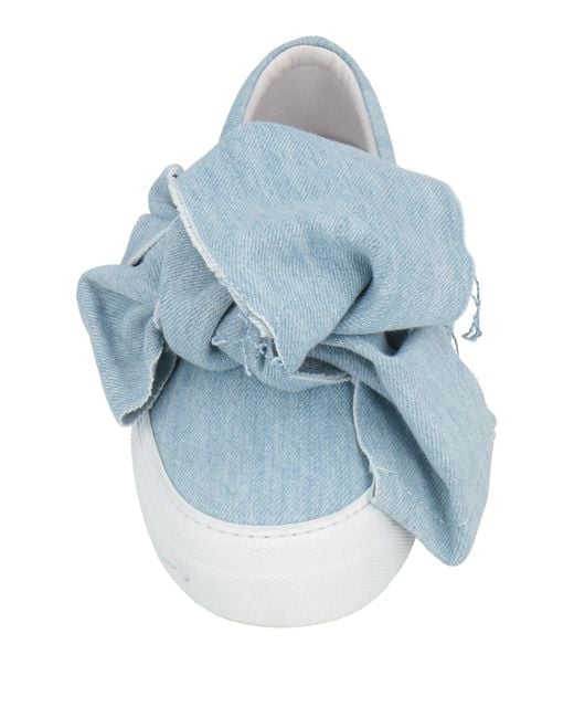 Joshua Sanders Blue Sneakers Textile Fibers
