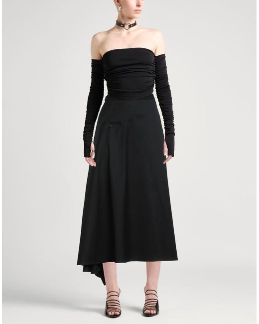 Yohji Yamamoto Black Midi-Rock