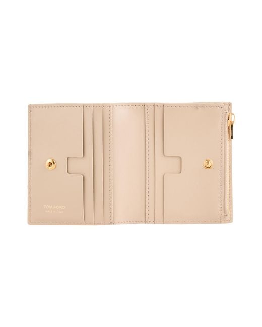 Tom Ford Natural Wallet Calfskin