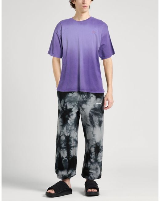 DIESEL Purple T-Shirt Cotton for men
