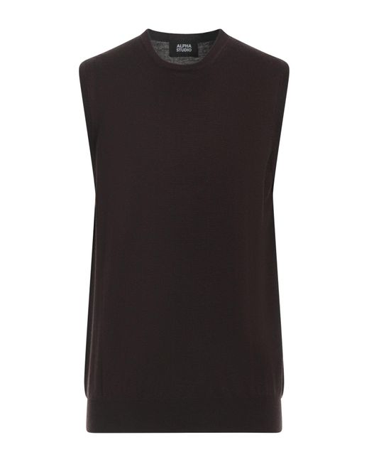 Pullover Alpha Studio de hombre de color Black