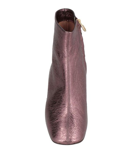 A.Bocca Purple Ankle Boots