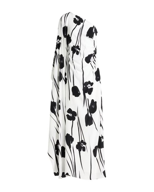 Max Mara White Maxi Dress Silk