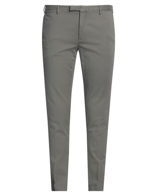 PT Torino Gray Pants Modal, Cotton, Elastane for men