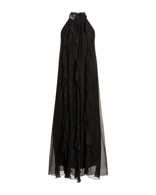 Haveone Black Midi Dresses