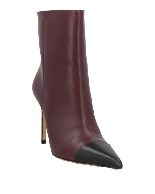 Francesco Russo Purple Ankle Boots Leather