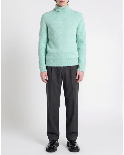 Scaglione Green Turtleneck Merino Wool, Cashmere, Polyamide for men