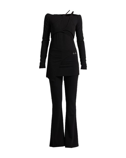 HELIOT EMIL Black Jumpsuit Polyester, Elastane